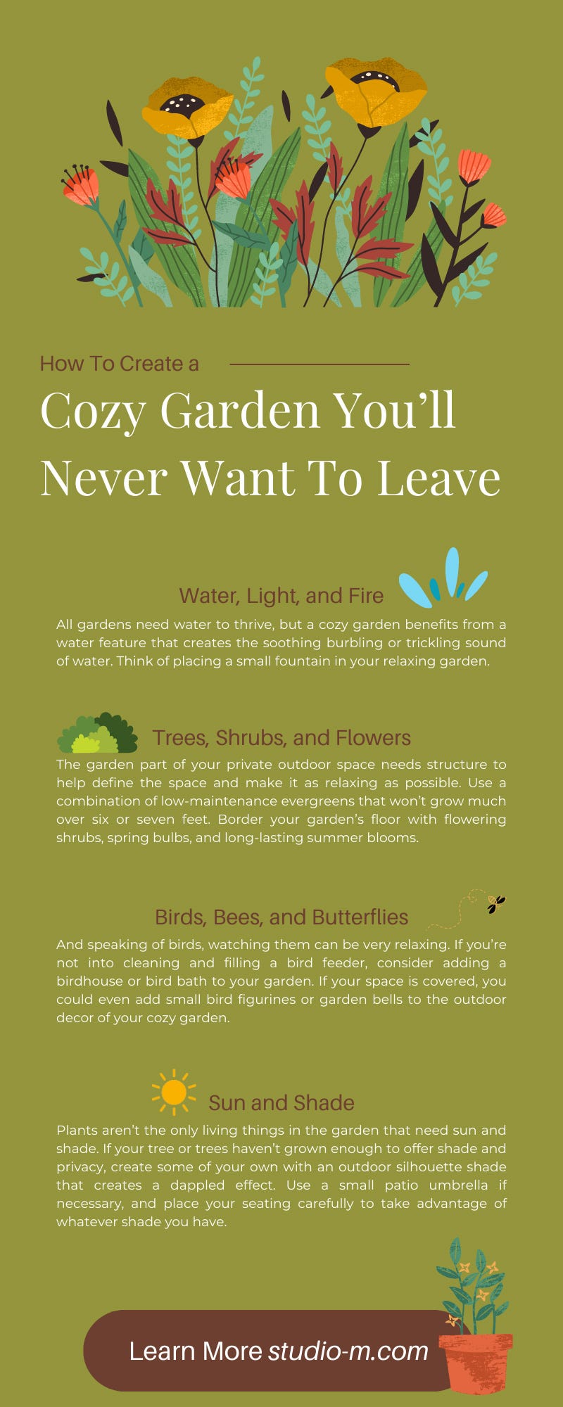 How To Create a Cozy Garden You’ll Never Want To Leave