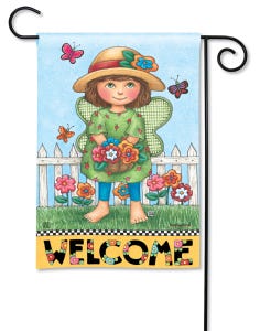 Fairies Welcome Garden Flag 