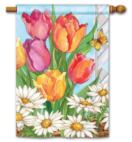 Fresh Tulips Standard Flag