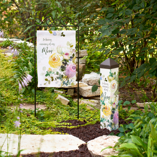 In Memory of Mom Art Pole and Garden Flag