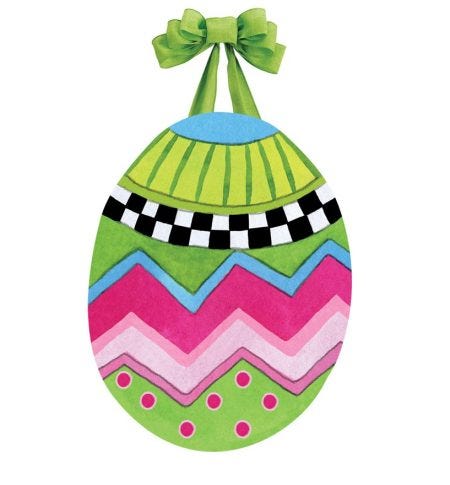 Egg Toss Door Decor