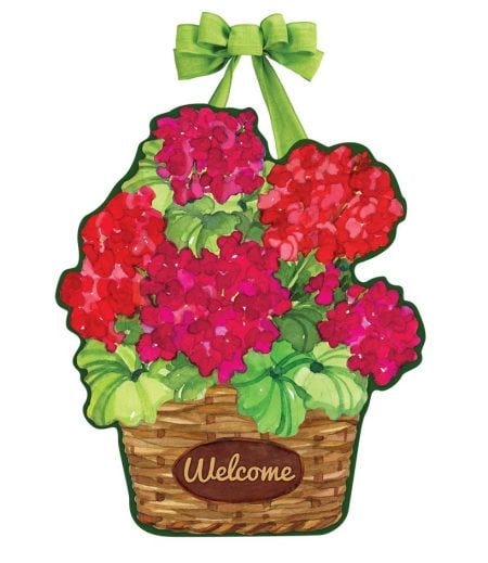 Geranium Variety Door Decor