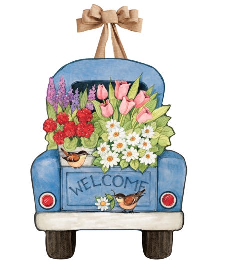 Flower Pickin' Time Door Decor